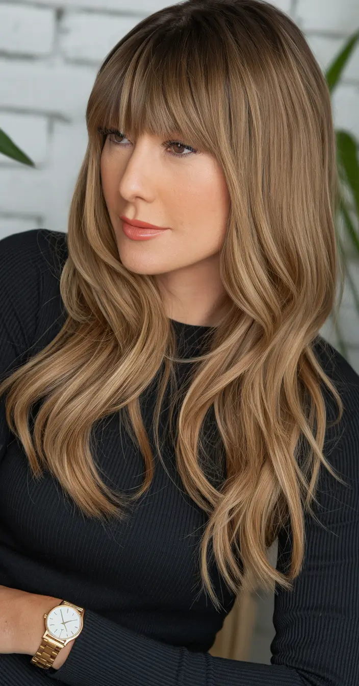 Gorgeous Summer Summer 2025 Golden Blonde shock with full fringe and soft ends