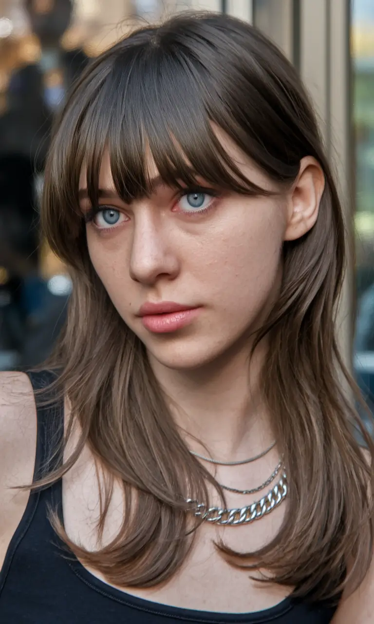 Gorgeous bang haircuts Inspo Summer 2025 layered ends and bold stupid bangs