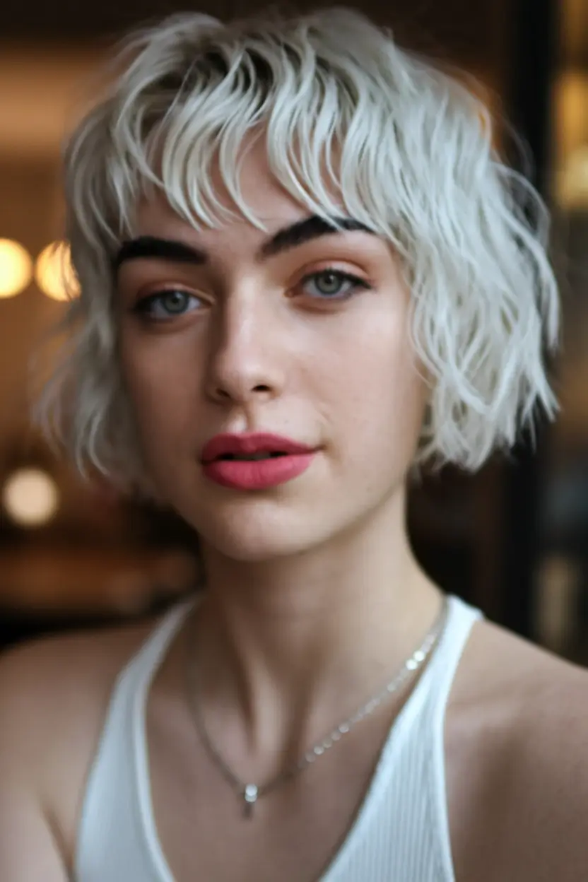 Gorgeous stroke haircut, Inspo Summer 2025 Lumping Ice Horde with a textured Micro Fringe