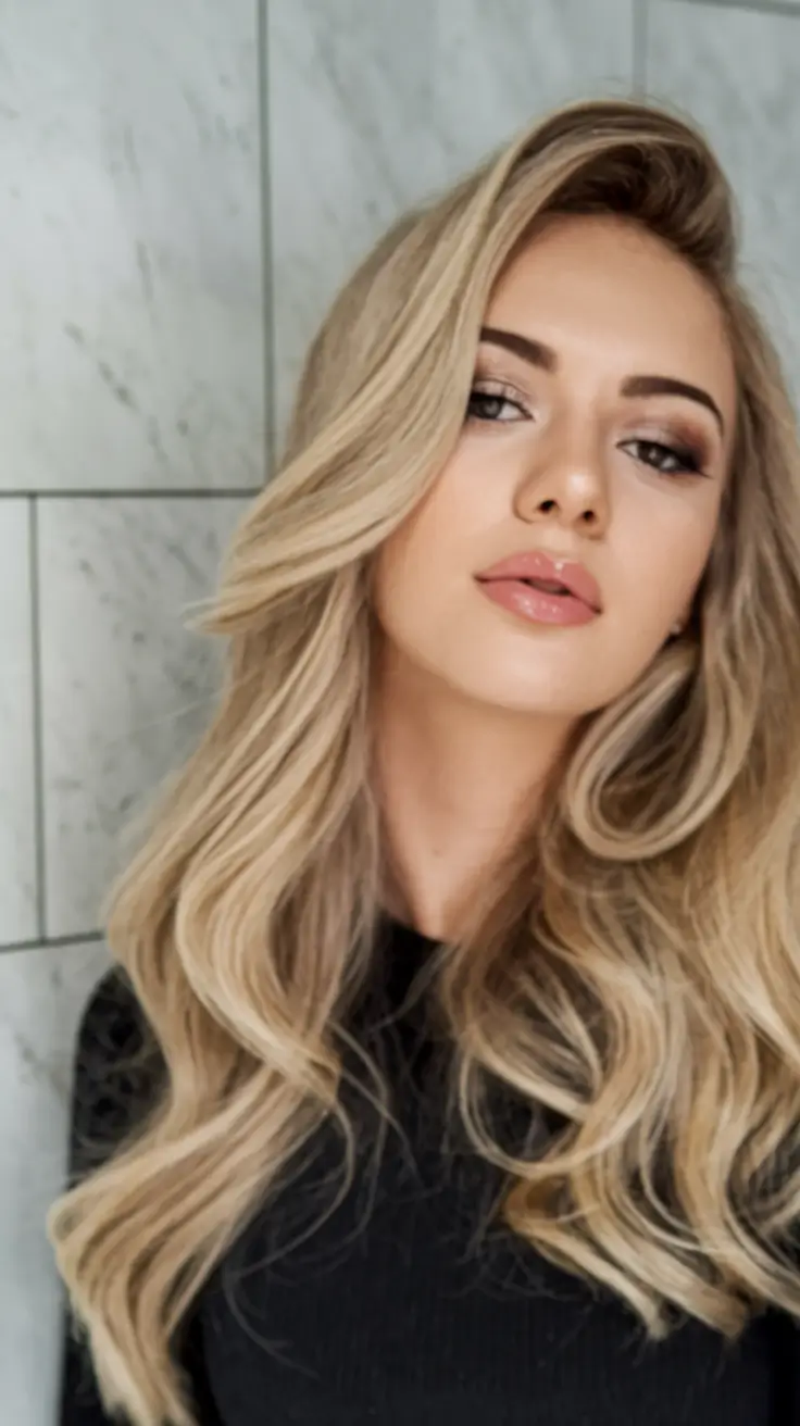 Great long hair ideas for the summer 2025 California blonde with large body waves