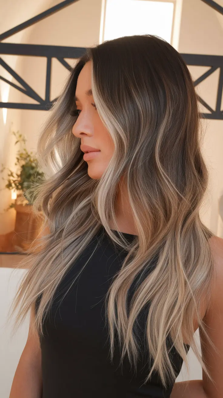 Gorgeous ideas of long hair for the summer of 2025. Esh armor mixture with a dreamy contrast