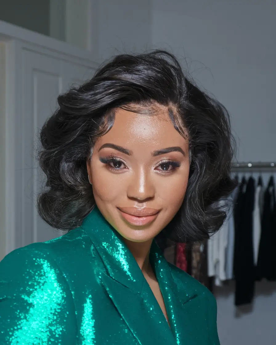 Ideal haircuts for oval boundary layers for PIN-up for curly hair