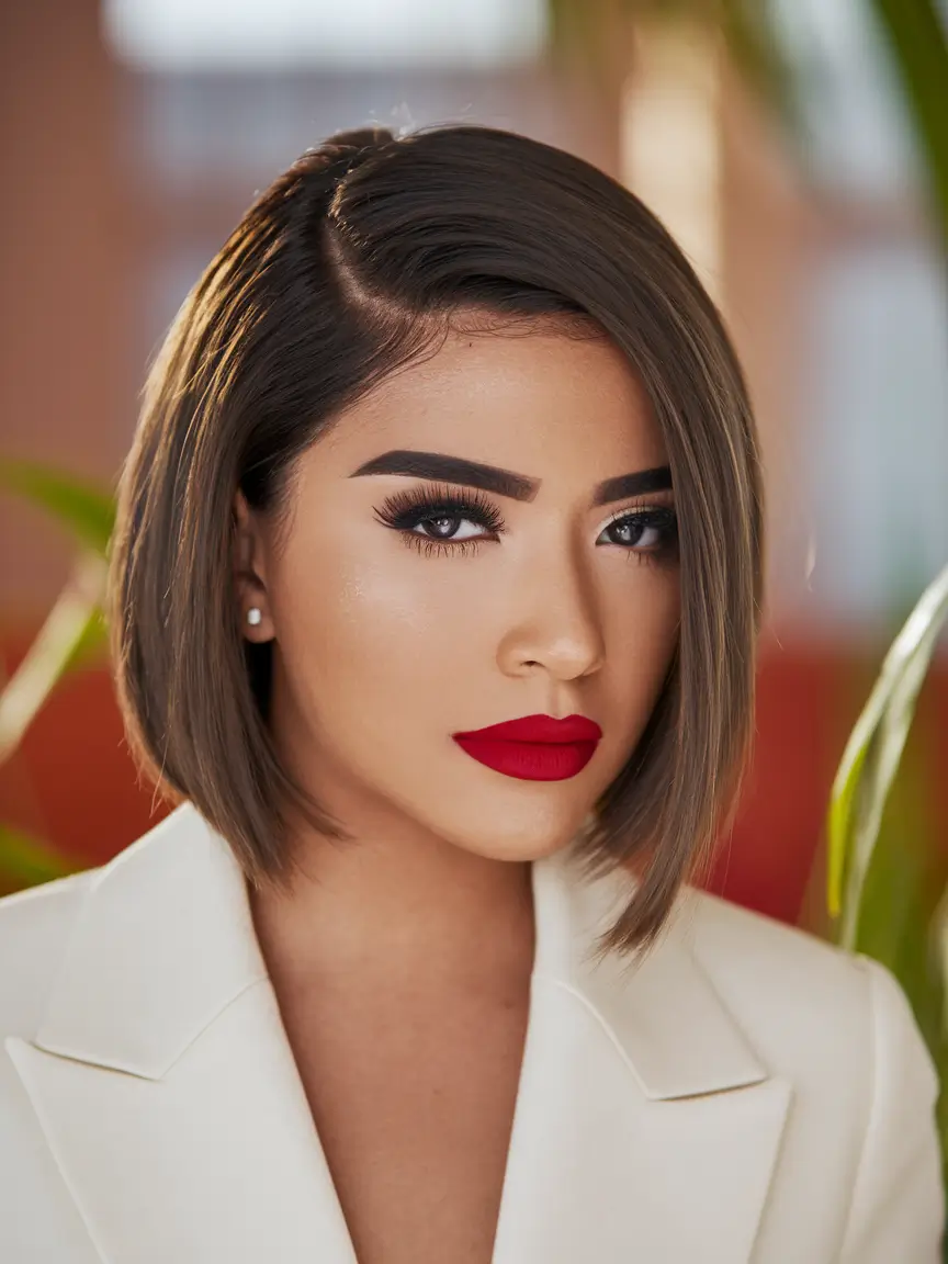 Ideal haircuts for oval edges are the asymmetric power of the bean with the bold side of