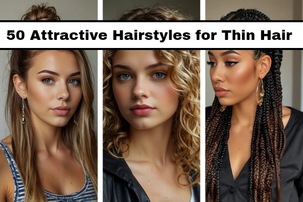 63 Attractive Hairstyles for Thin Hair to Give Volume & Boost