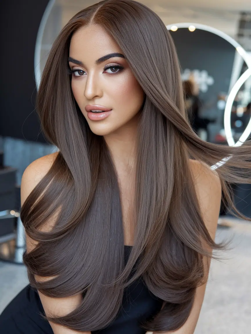 August 2025 Hair color ideas - porridge -brunette