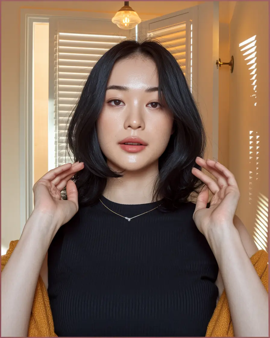 August 2025 Hair color ideas - soft midnight bean