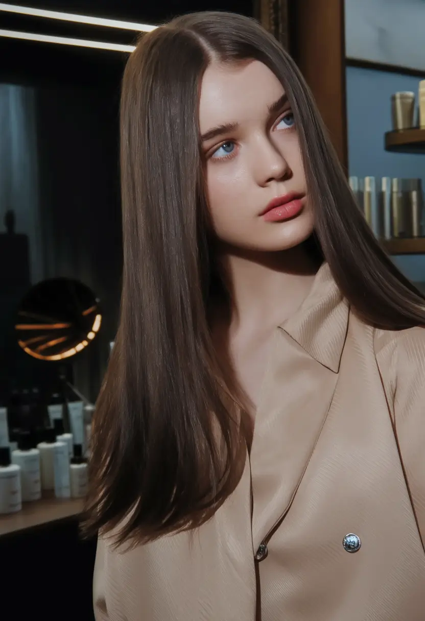 Autumn hair trends dark -frail brown smooth perfection