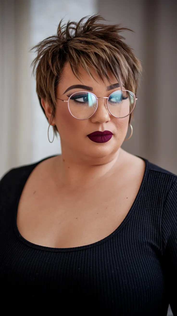 Short pixie really short haircuts for Plus Size Women Modern Pixie with a raised crown