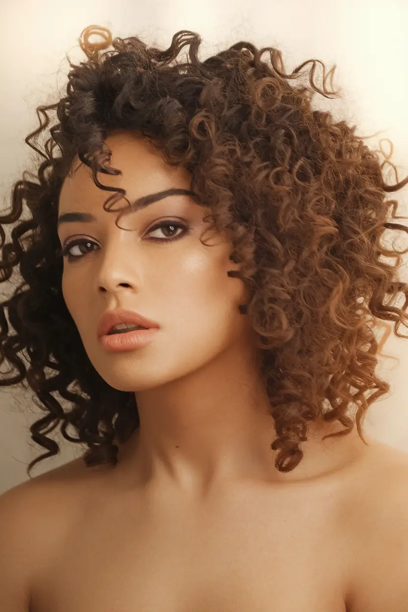 Verse haircuts inspiration - natural curls for the summer 2025+glossy chambers with a wide side