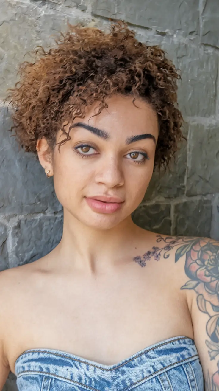 Inspiration in curly haircuts - natural curls for the summer 2025+textured conical culture with mild definition