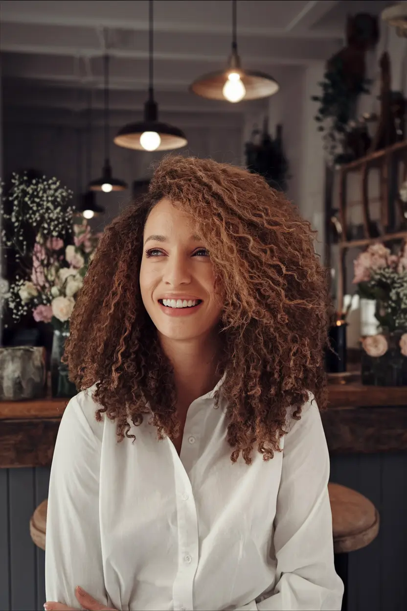 Verse haircuts inspiration - natural curls for the summer 2025+layered warm scam with lateral volume