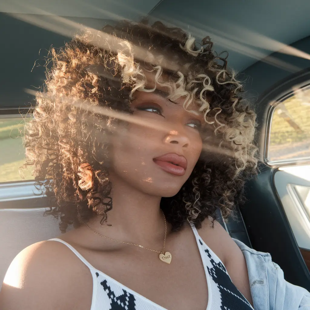 Verse haircuts inspiration - natural curls for the summer 2025+curly bean with light contrasting blows