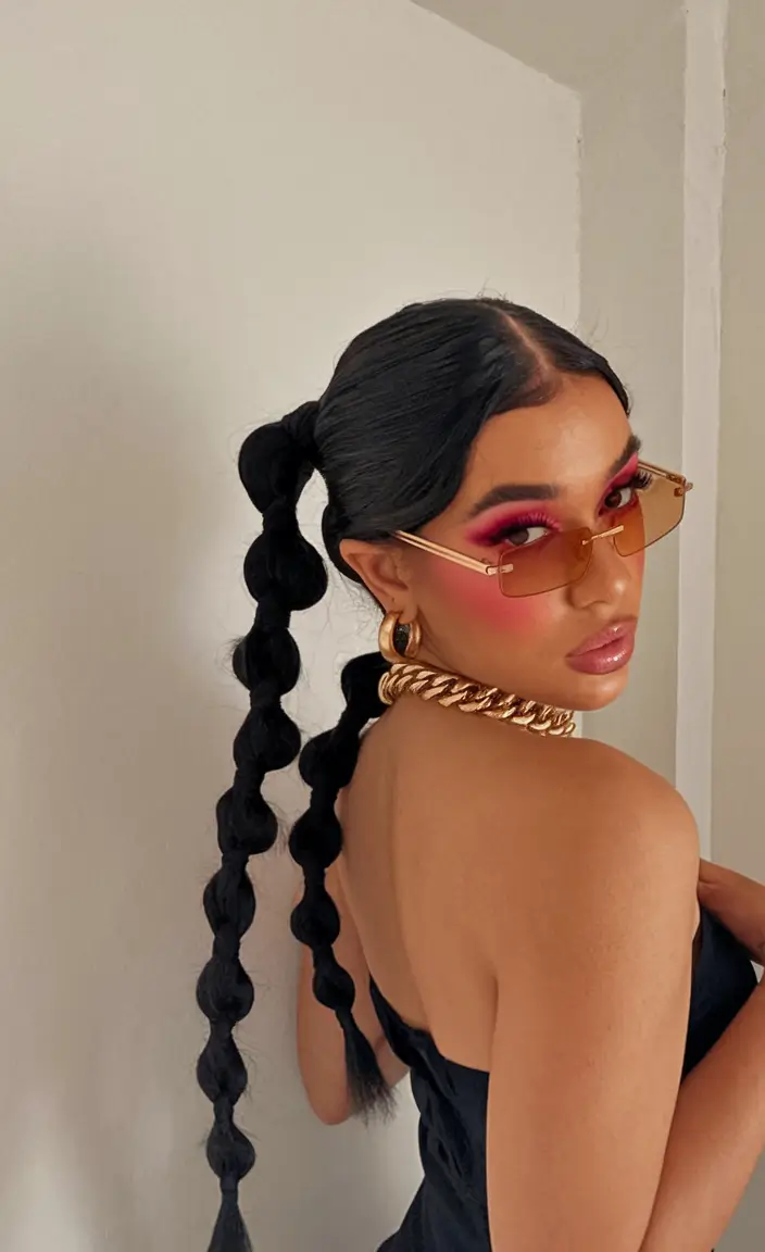 Summer summer hairstyles bubble ponytails