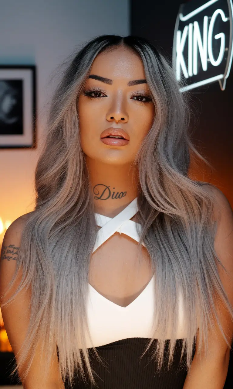 The end of the summer hair color.