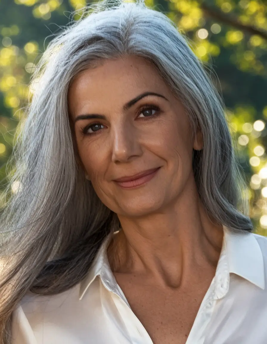 Autumn 2025 Haircuts for women 50+ long and graceful with a natural stream