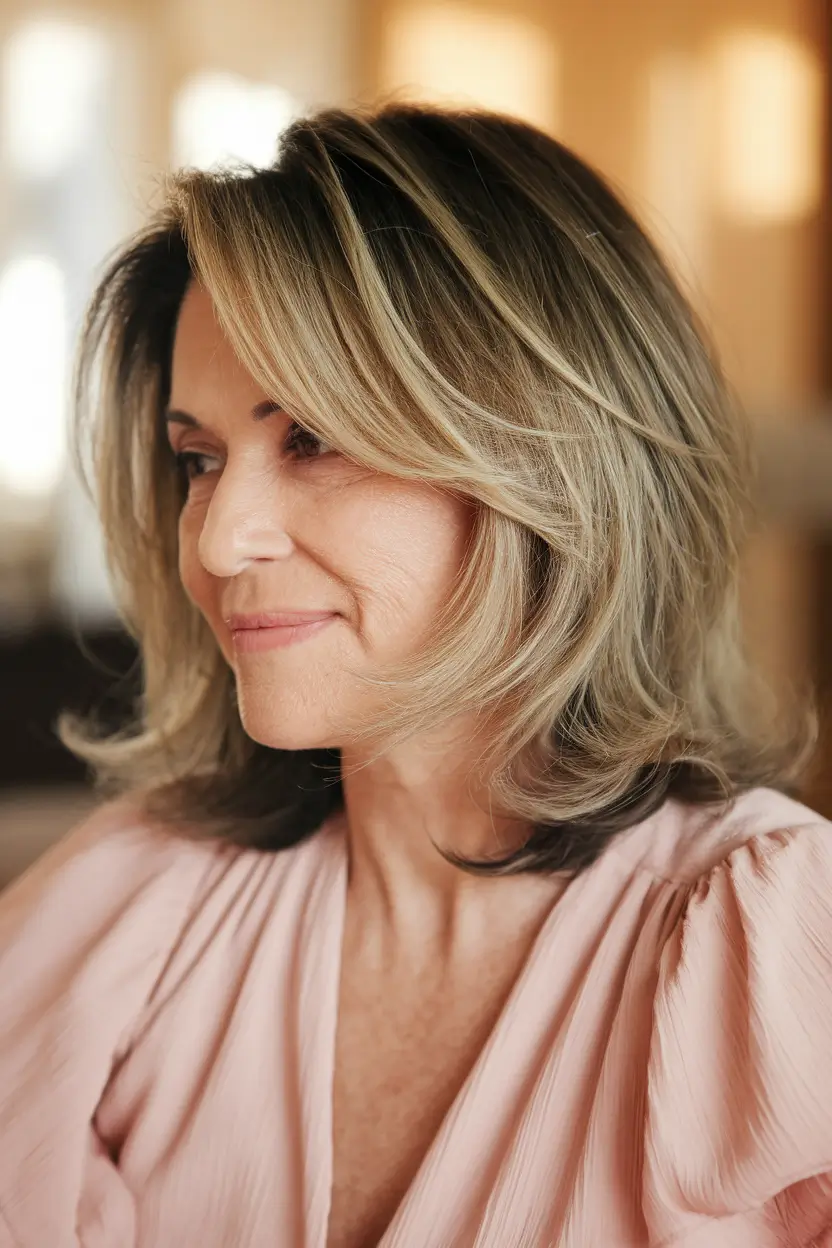 Autumn 2025 Haircuts for women 50+ soft shape with feathered ends