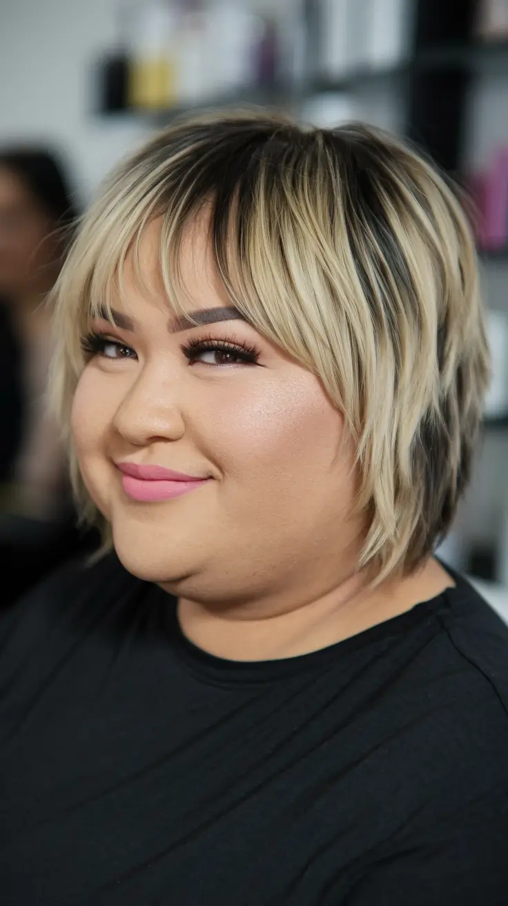 Summer haircuts for puffy faces with feathers with bright moments