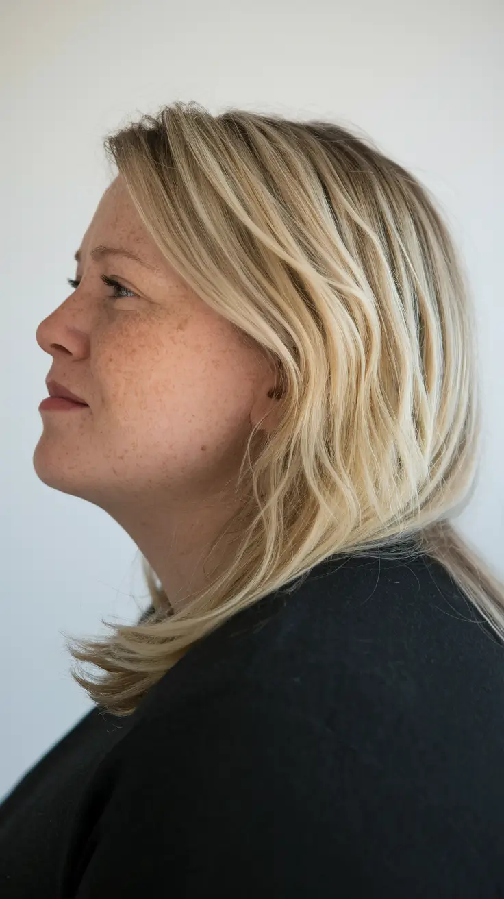 Summer haircuts for puffy faces relaxed layers with a natural volume