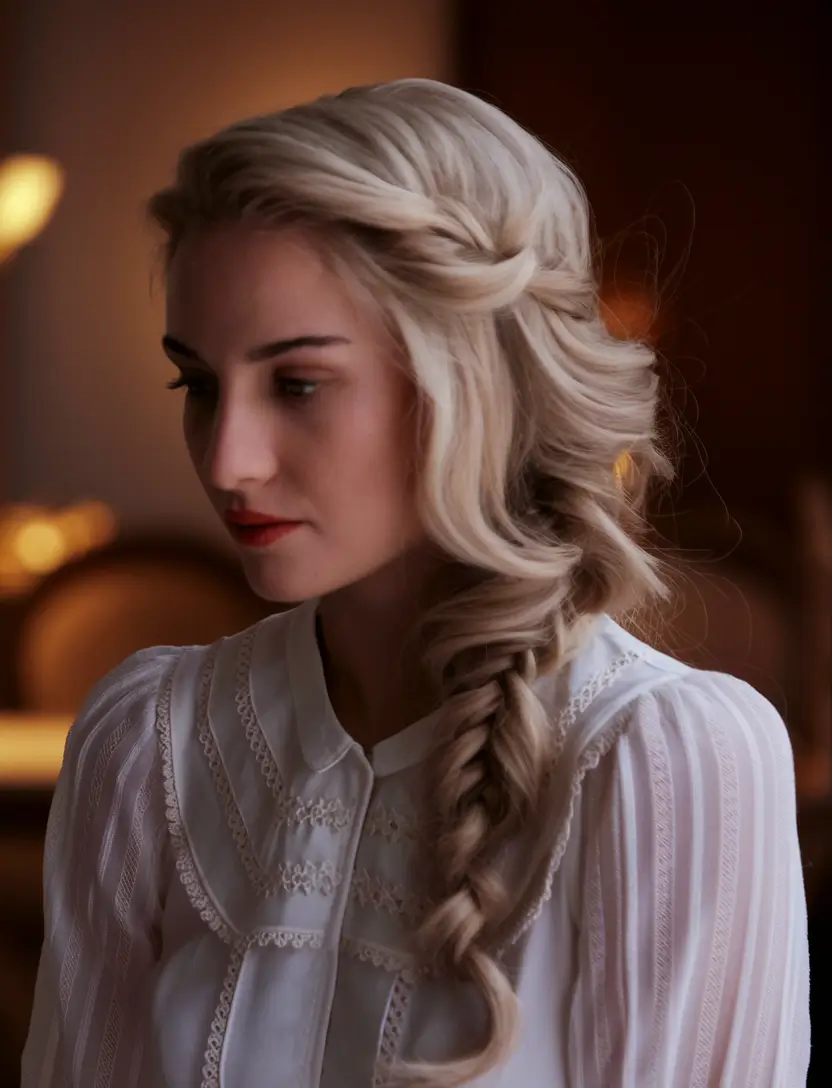 Fresh summer hairstyles for girls -teenage 2025 Romantic lateral braid