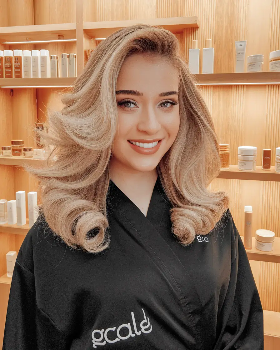 Autumn hair color for blondes Karamel red curly hair