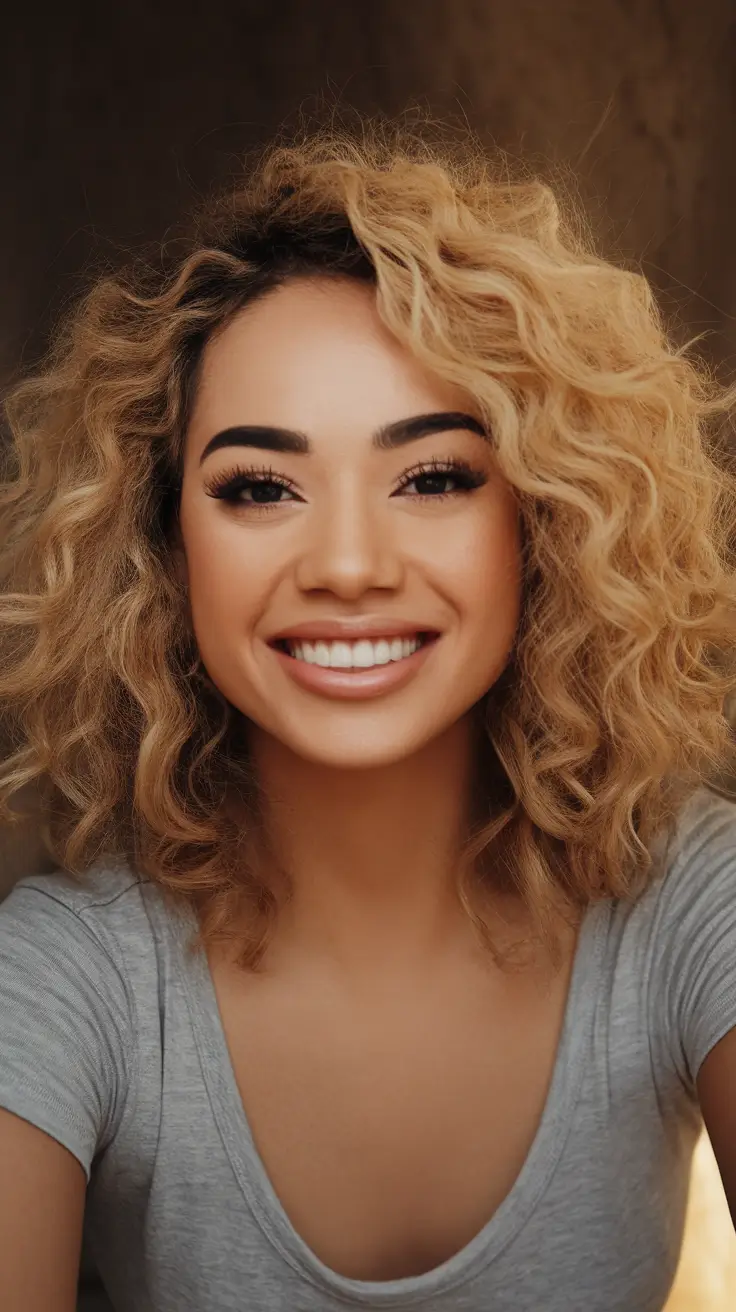 Autumn hair color for Kudri Karamels blonde who catch light