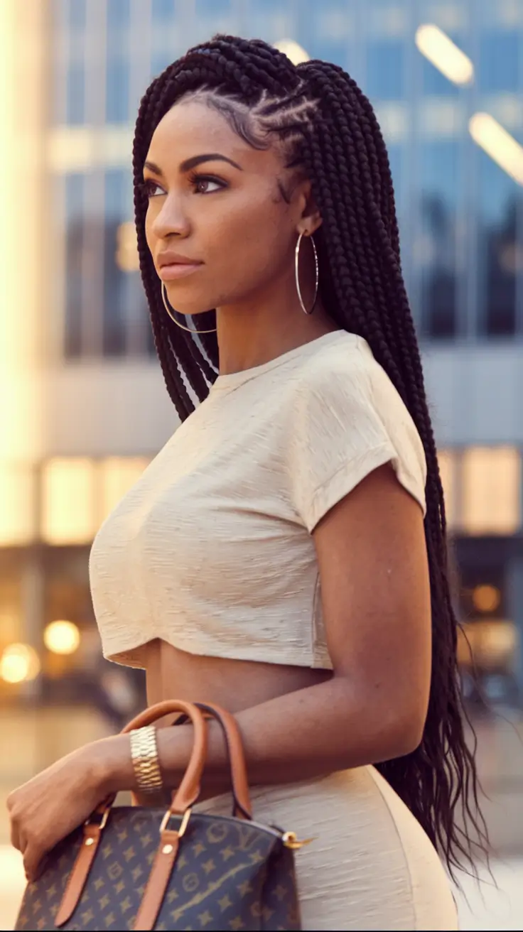 Magnificent braids for black women Summer 2025+gorgeous triangular braids without ties with smooth layers