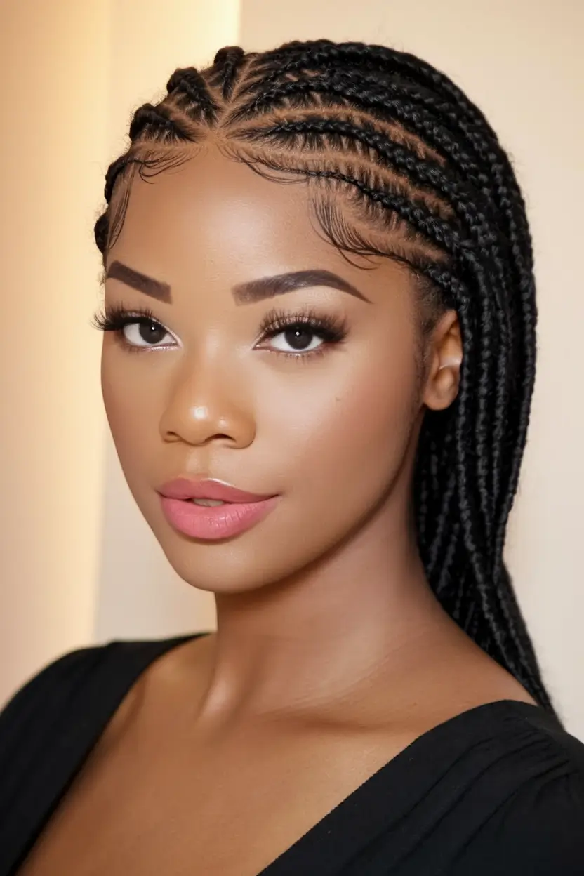 Magnificent braids for black women Summer 2025+Side pigtails with accuracy