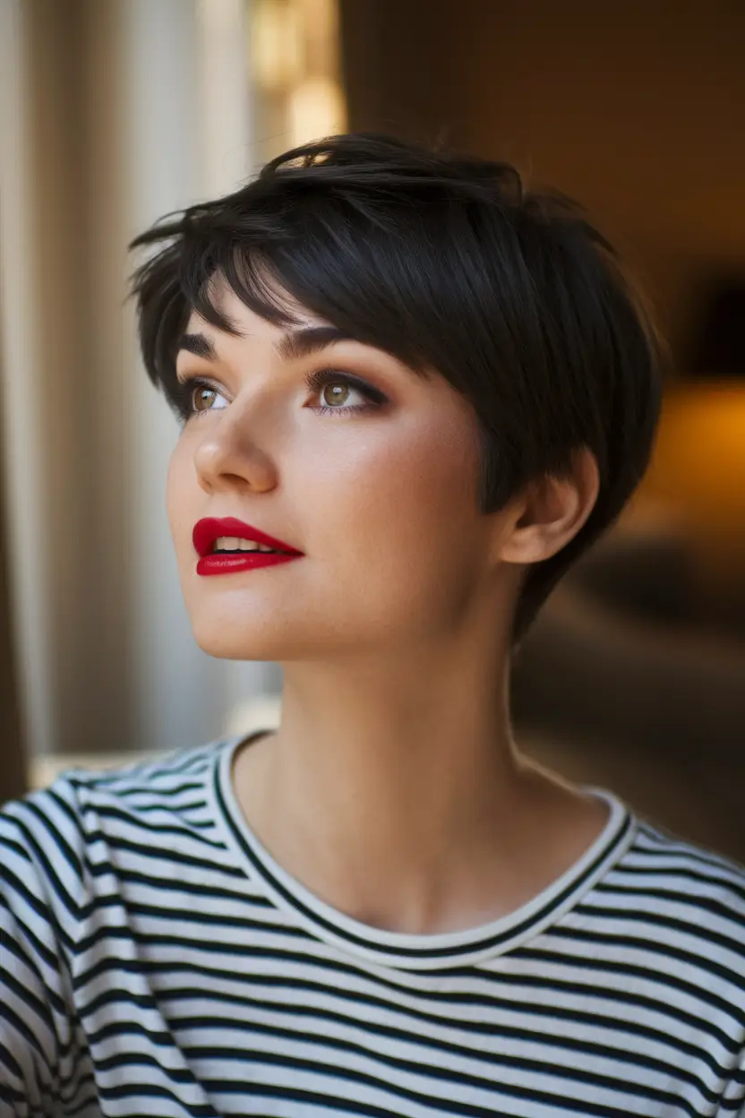 Oval face haircuts Pixie
