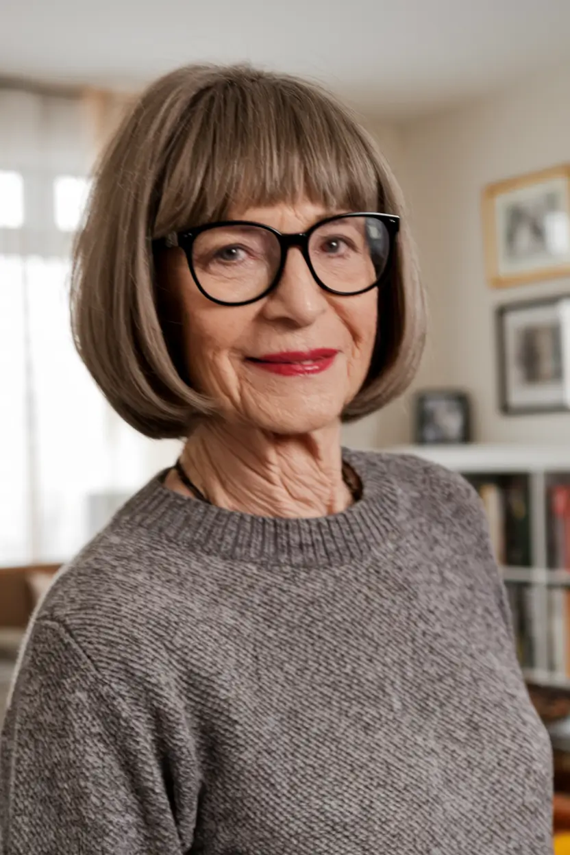 Haircuts for women over 60 years old - autumn 2025 Classic short bean with stupid blows