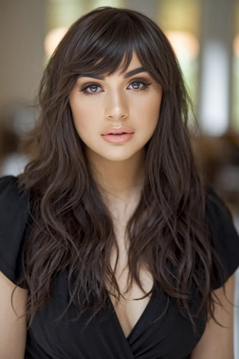 Hairstyles per day of labor 2025 Soft layers with a curtain and natural texture