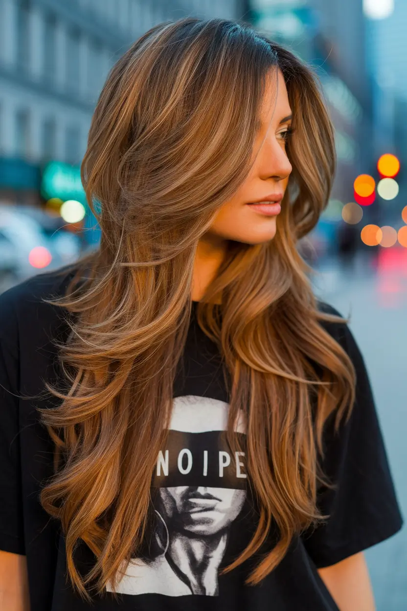 Stylish haircuts with butterflies - summer of 2025. Trends in the hairstyle of honey -brown butterfly are cut with the city cool