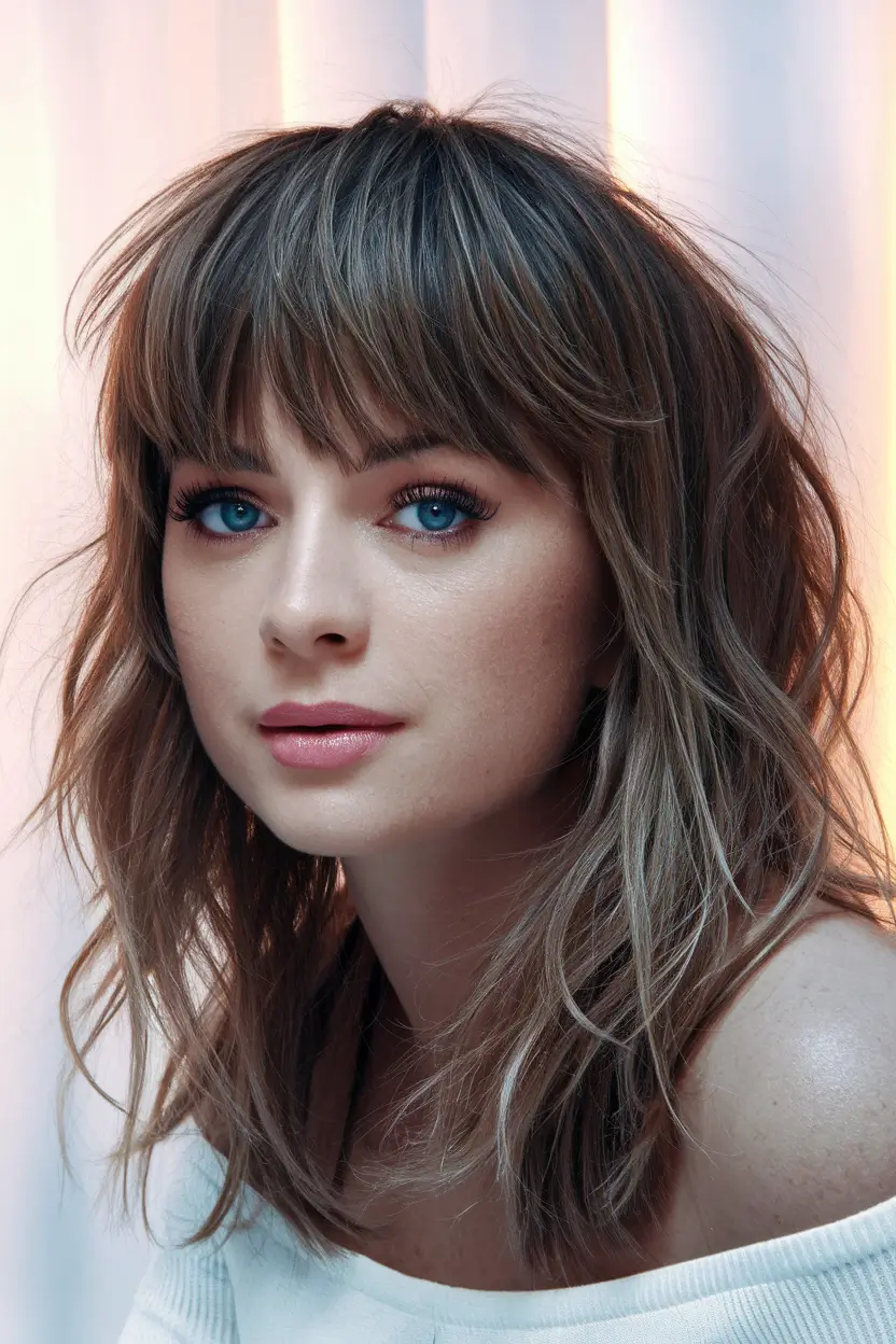 Styles haircuts for butterflies - summer 2025. Trends in hairstyles with a furry butterfly with a short fringe