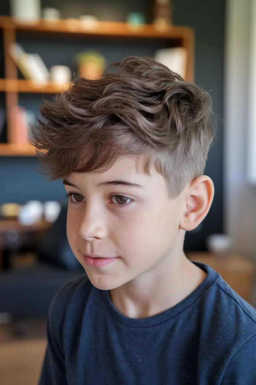 Boy summer haircut 2025 Soft waves with natural volume
