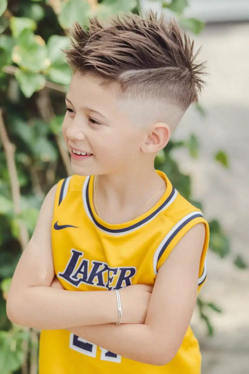 Boy-year-old-year-old-sporting summer-fede with a spike