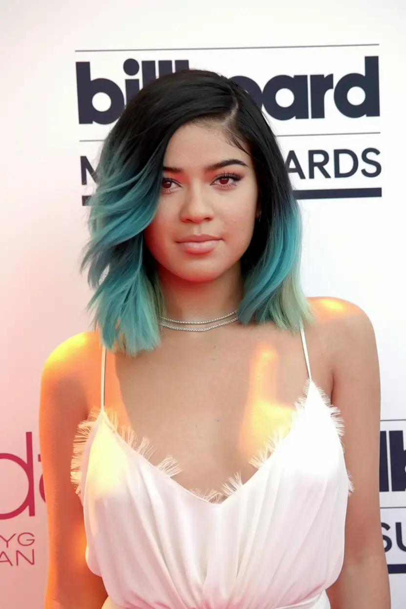 Modern shades of summer ombre hair colors.