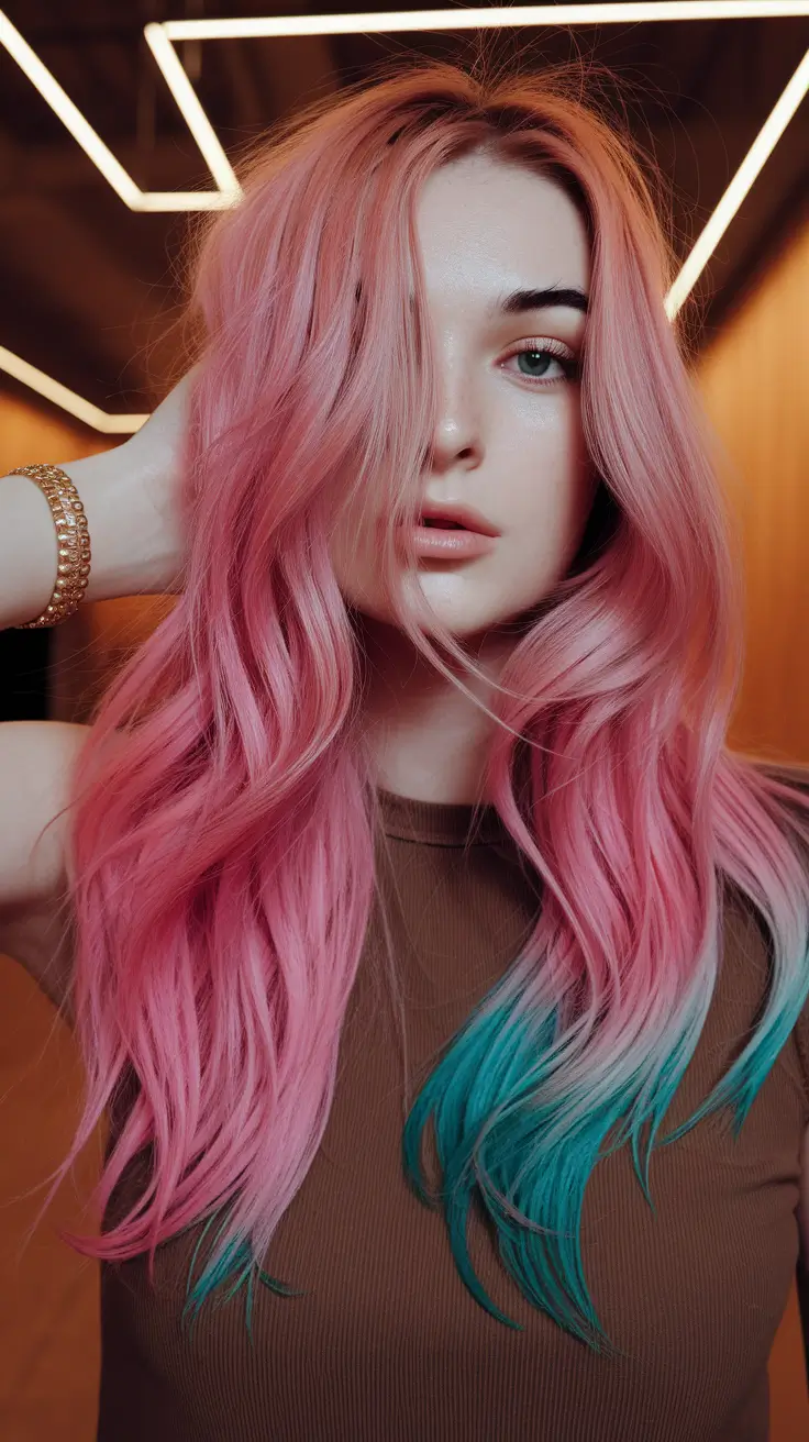 Modern shades of summer ombreal hair ideas 2025 Candyfloss Pin