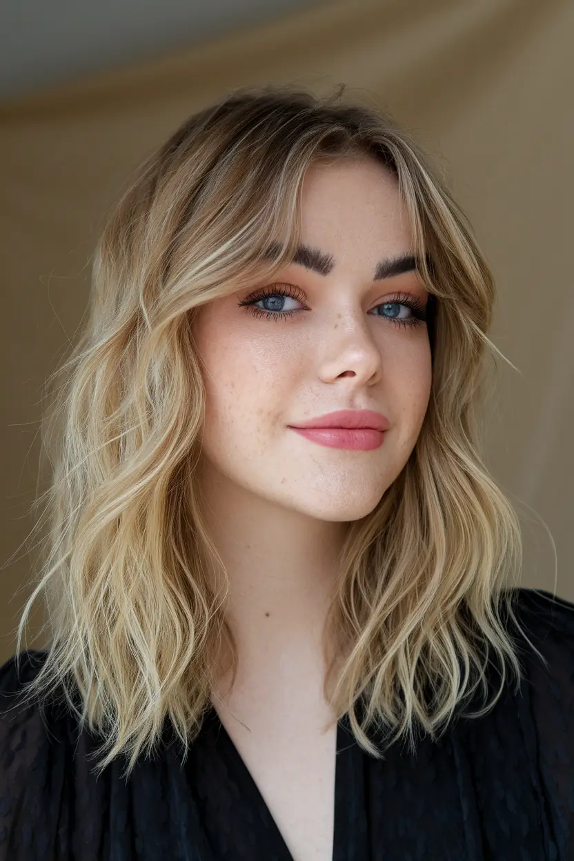 Haircut 2025 Soft wavy share with summer texture