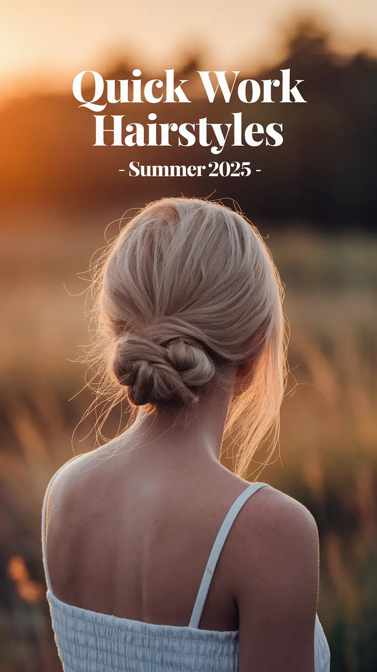Quick Work Hairstyles – Summer 2025 That Actually Save Time and Look Cute