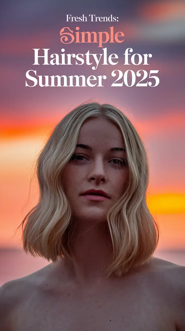 Fresh Trends: Simple Hairstyle for Summer 2025 That Are Cute, Easy, and Totally Wearable