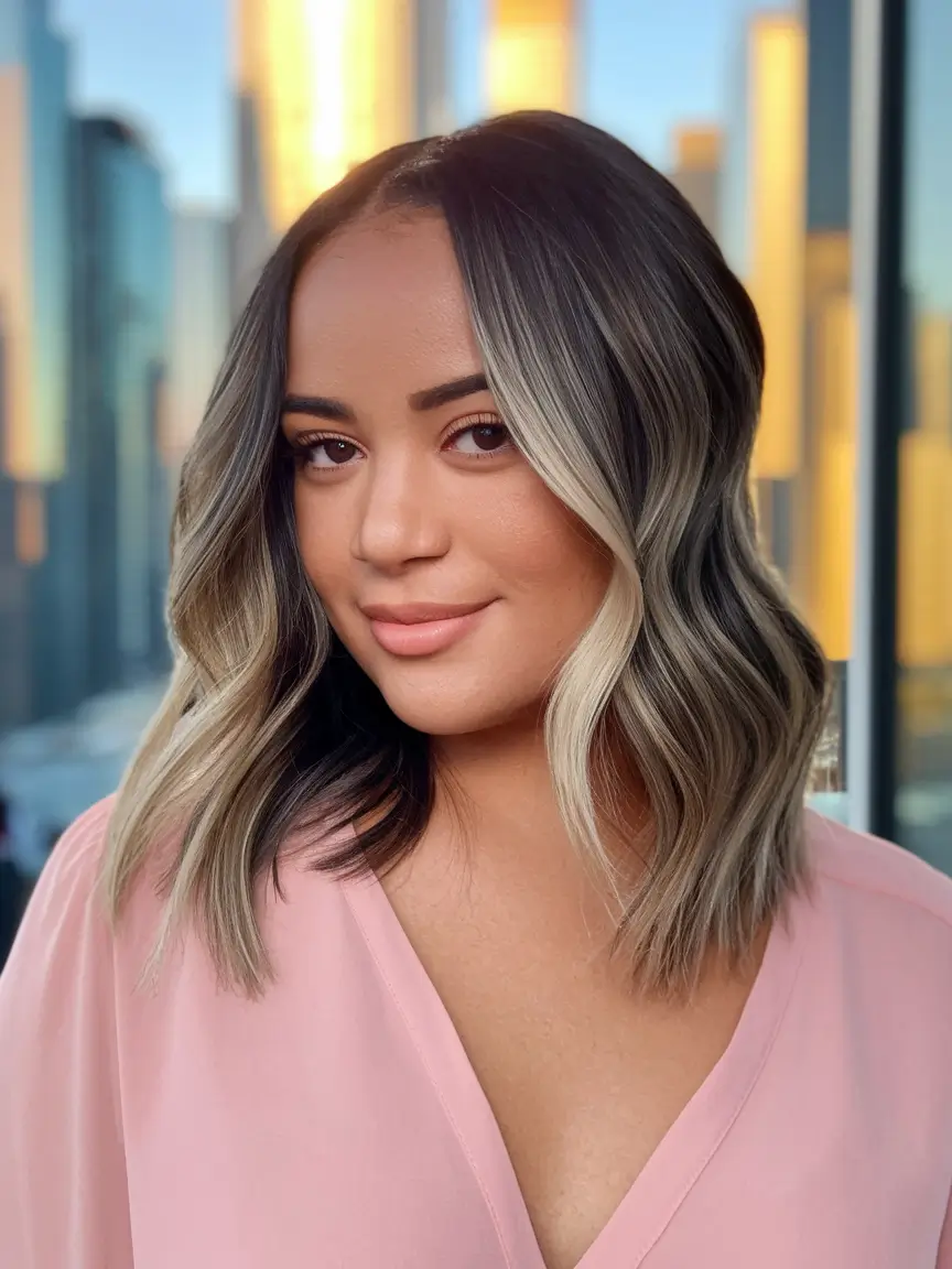 Summer brown hair colors ideas 2025: chic light brown waves from flooded