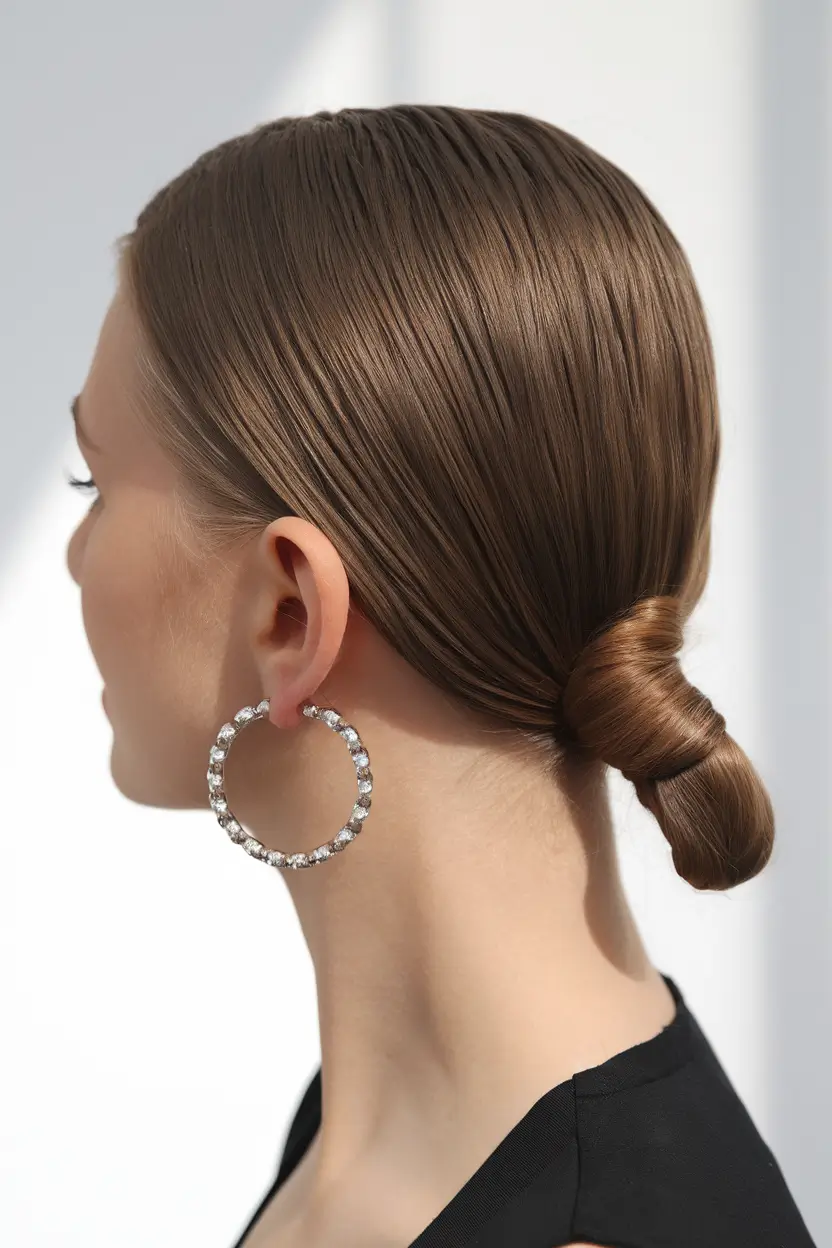 Ultra Sleek Minimalist Knot Summer Buns Hairstyle 2025: Gorgeous subscribers