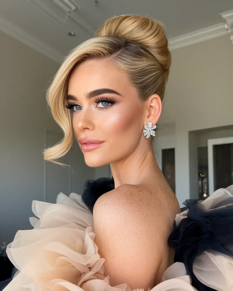 Summer buns hairstyle 2025: gorgeous subscribers - sculptural glamor with retro - gear