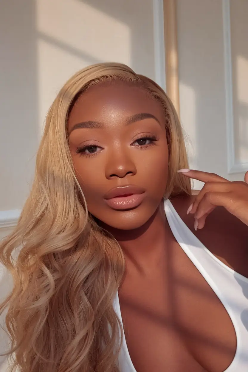 Ideas for the color of blond hair for autumn winter black