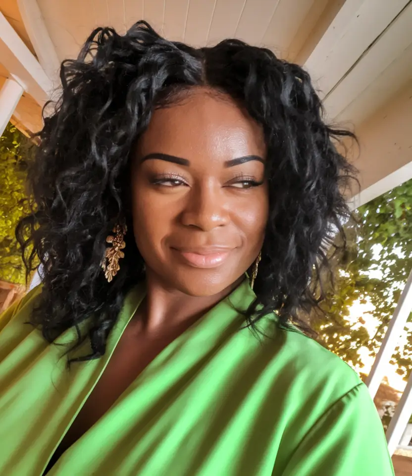 Autumn hair color black women natural soft black spiral curls
