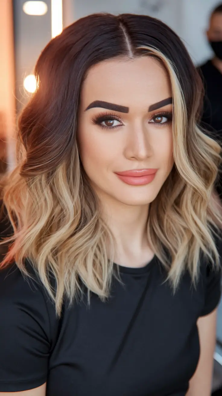 Beach waves Short blonde Balayage summer main points