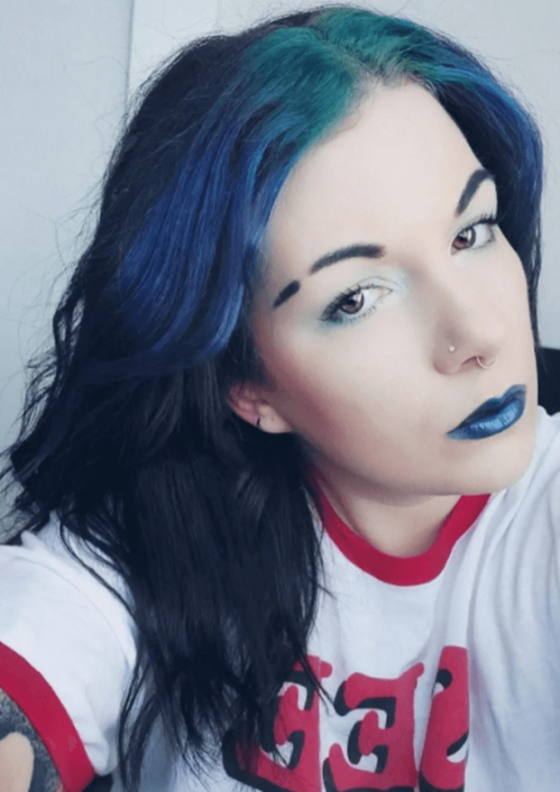 Цветная щель для бровей