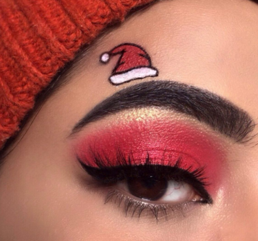 Red Santa Claus Eyeshadow