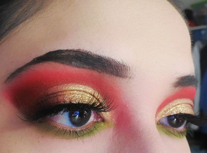 Smoky Stone Eyeshadow Christmas Look