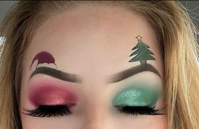 Christmas look with Glam Goddess eyeshadow
