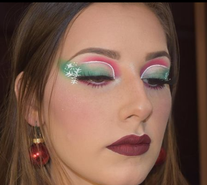 Christmas looks with Lux Queen eyeshadow